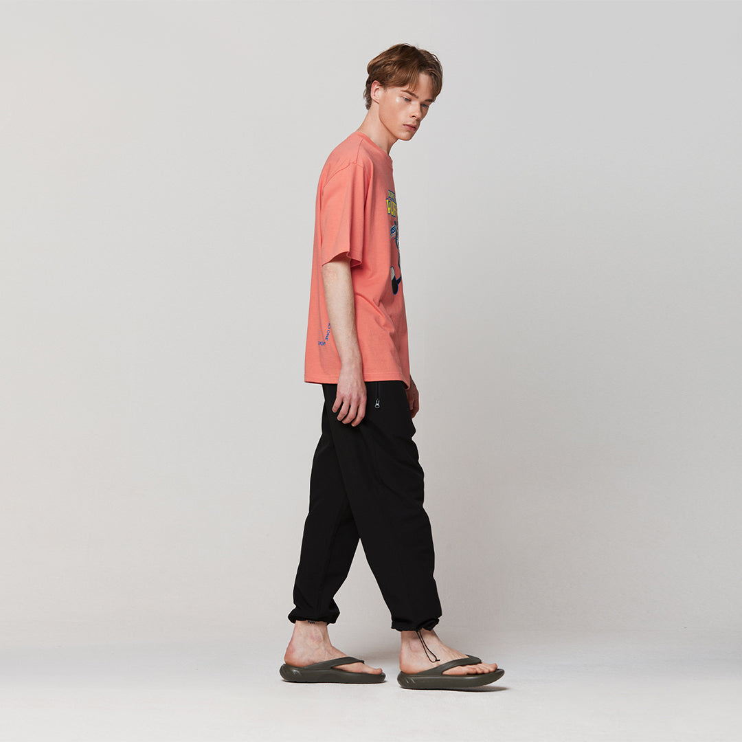 ゴールスタジオ フィアレス ビッグキャット 半袖 Tシャツ コーラルレッド