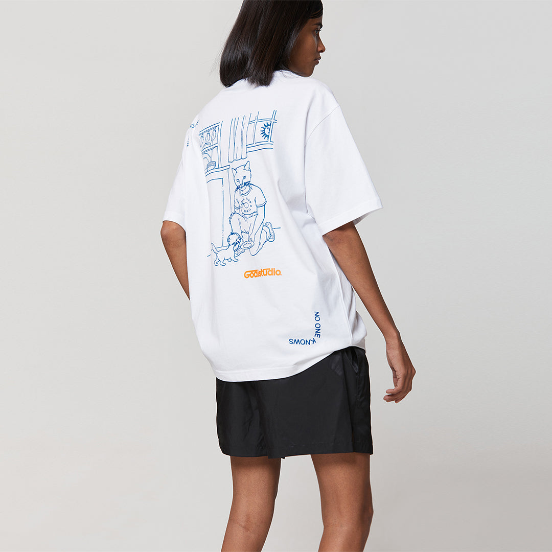 ゴールスタジオ フィアレス キャットラウス 半袖 Tシャツ ホワイト