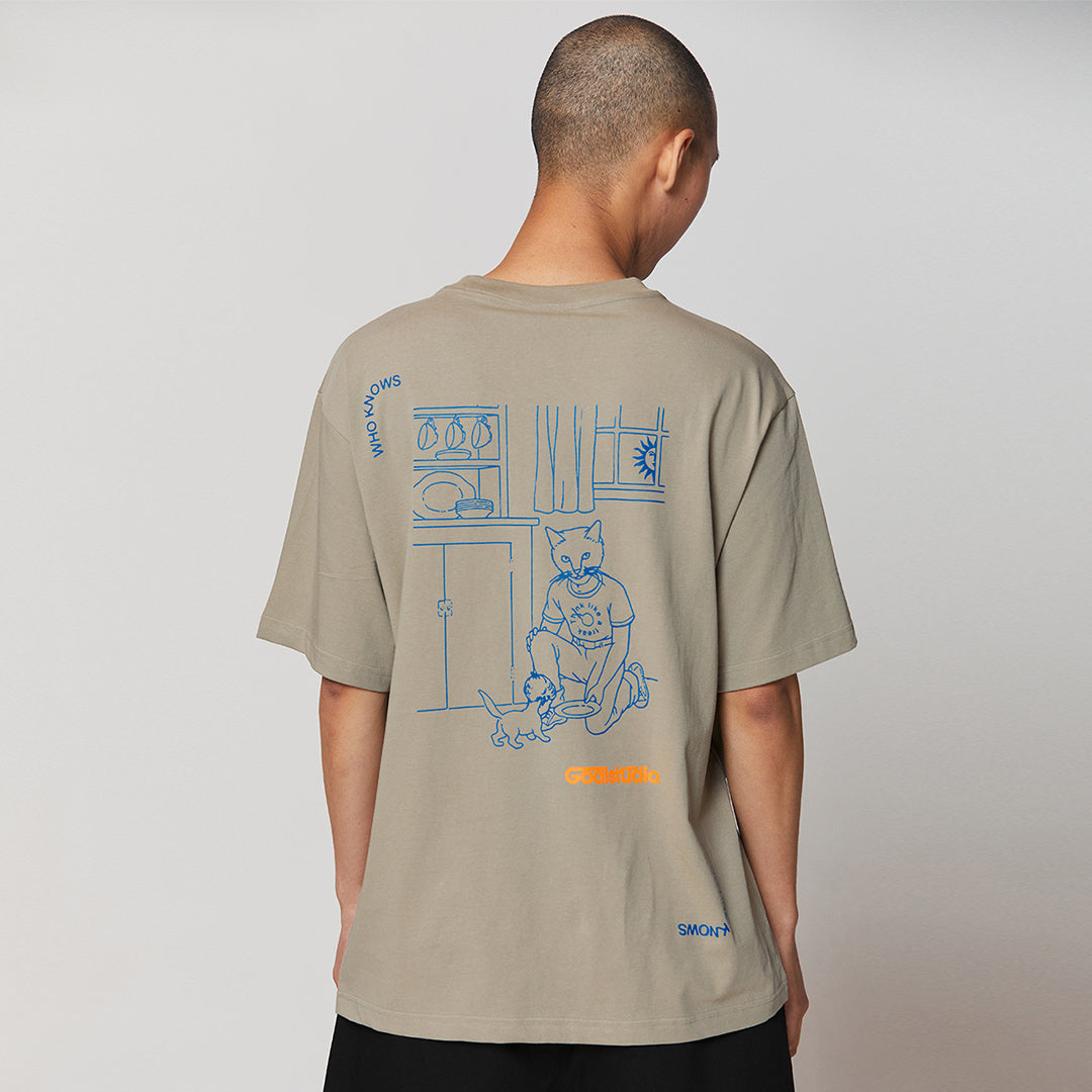 ゴールスタジオ フィアレス キャットラウス 半袖 Tシャツ カーキ