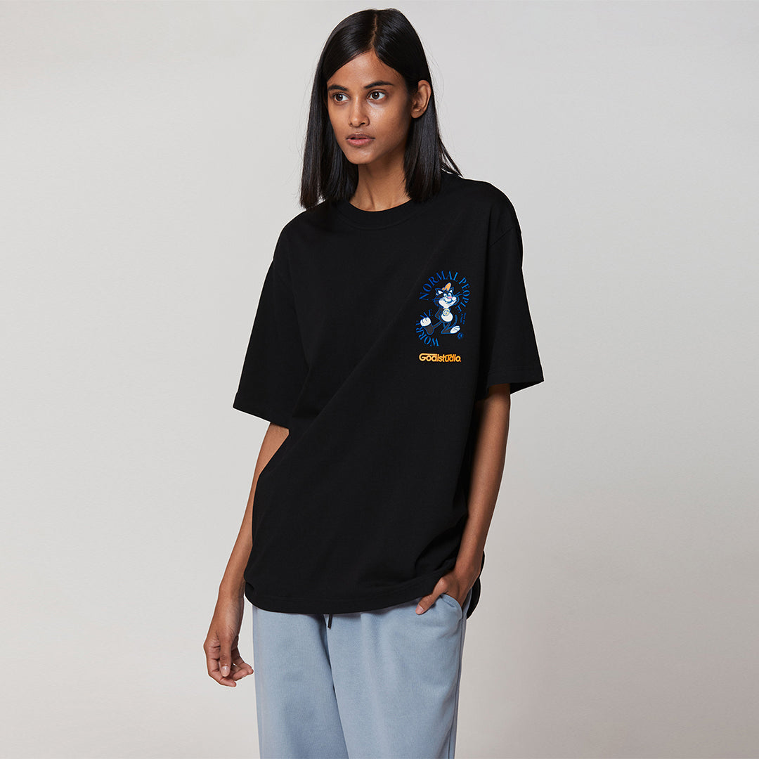 ゴールスタジオ フィアレス スパイラル 半袖 Tシャツ ブラック