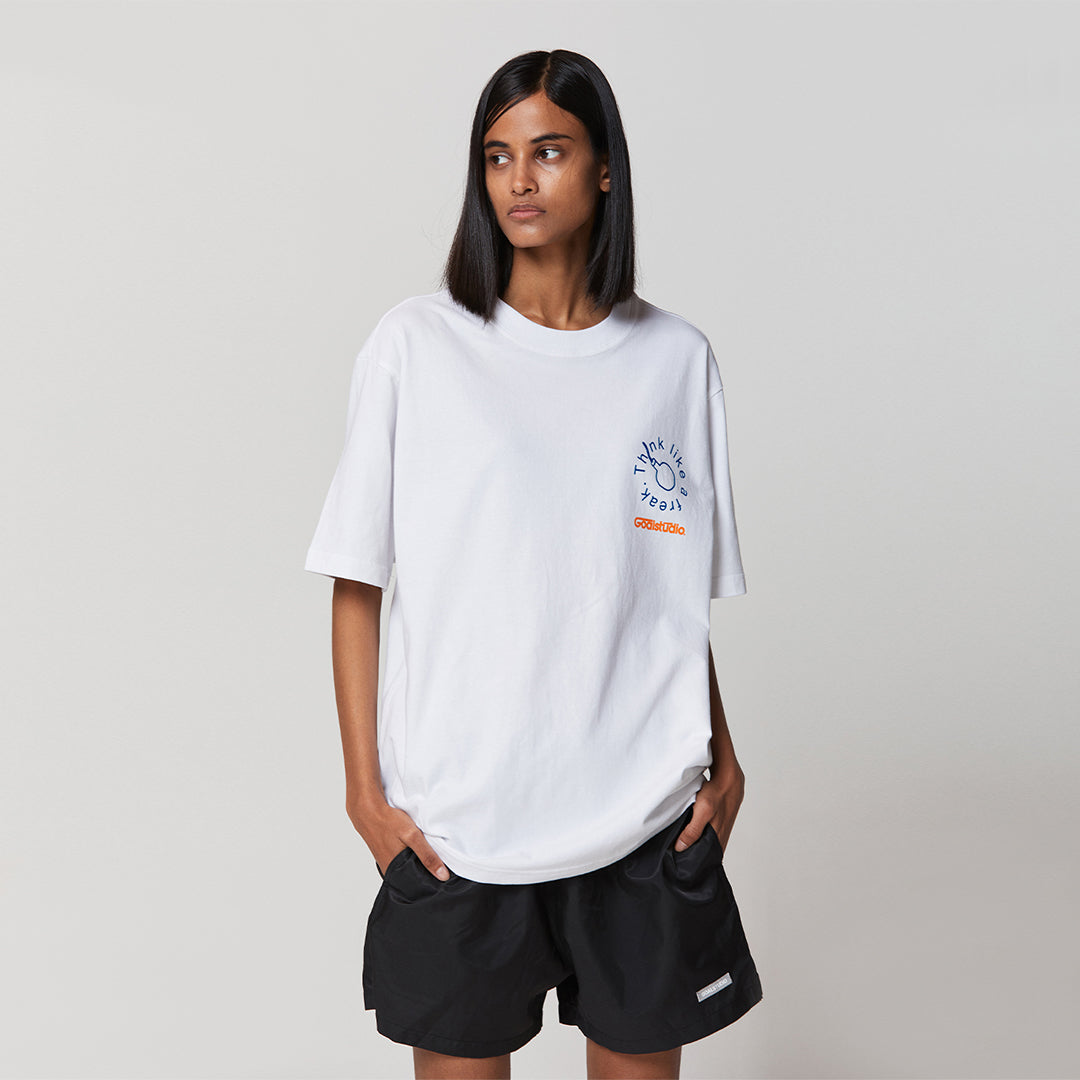 ゴールスタジオ フィアレス キャットラウス 半袖 Tシャツ ホワイト