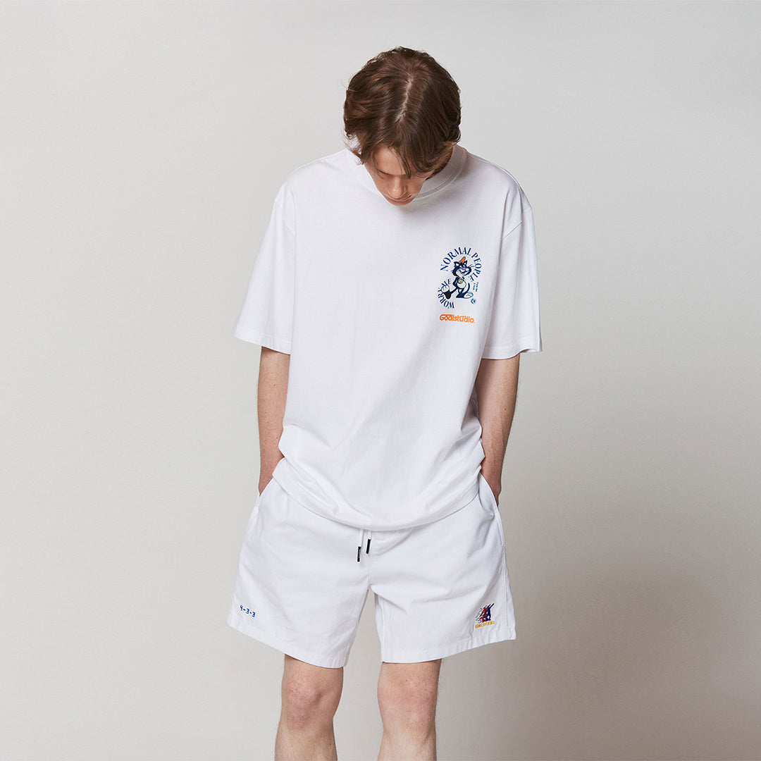ゴールスタジオ フィアレス スパイラル 半袖 Tシャツ ホワイト