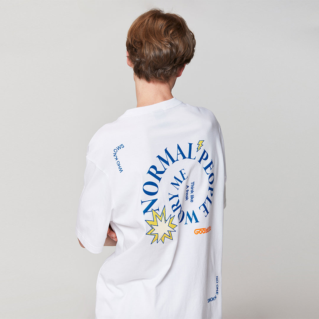 ゴールスタジオ フィアレス スパイラル 半袖 Tシャツ ホワイト