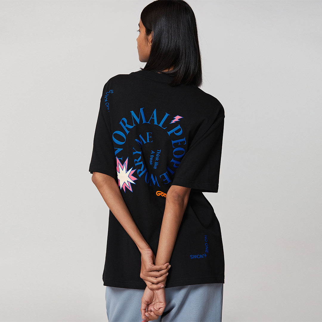ゴールスタジオ フィアレス スパイラル 半袖 Tシャツ ブラック