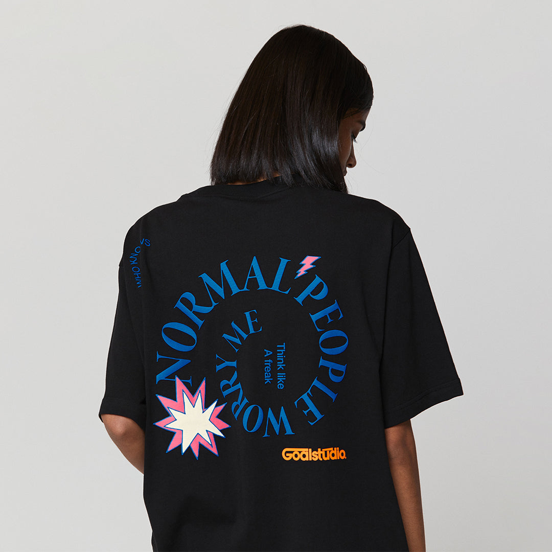 ゴールスタジオ フィアレス スパイラル 半袖 Tシャツ ブラック