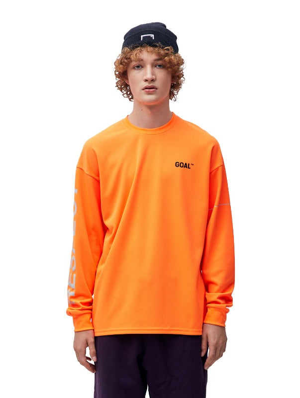 ゴールスタジオ リスペクト ロングスリーブ Tシャツ オレンジ