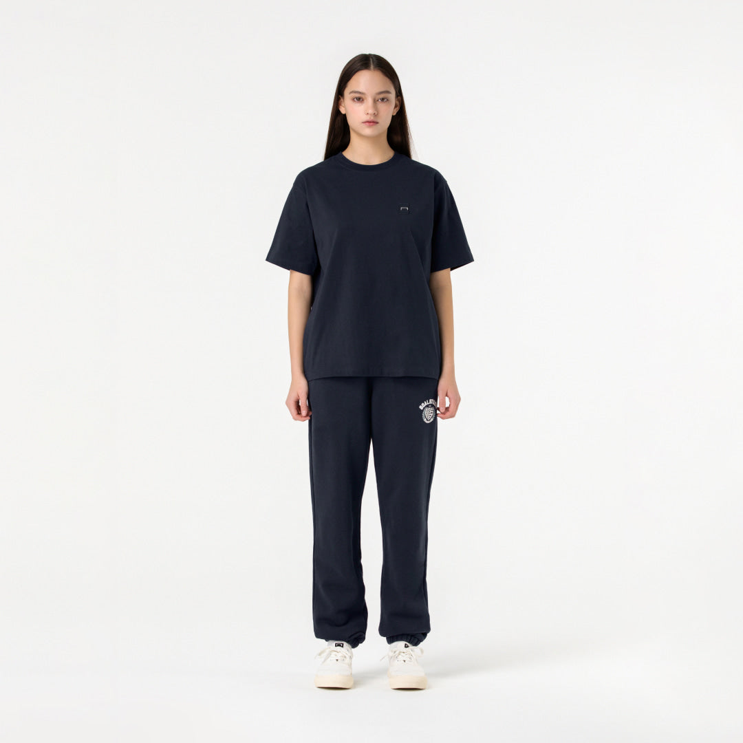 ゴールスタジオ エッセンシャル アップリケロゴ Tシャツ ダークネイビー