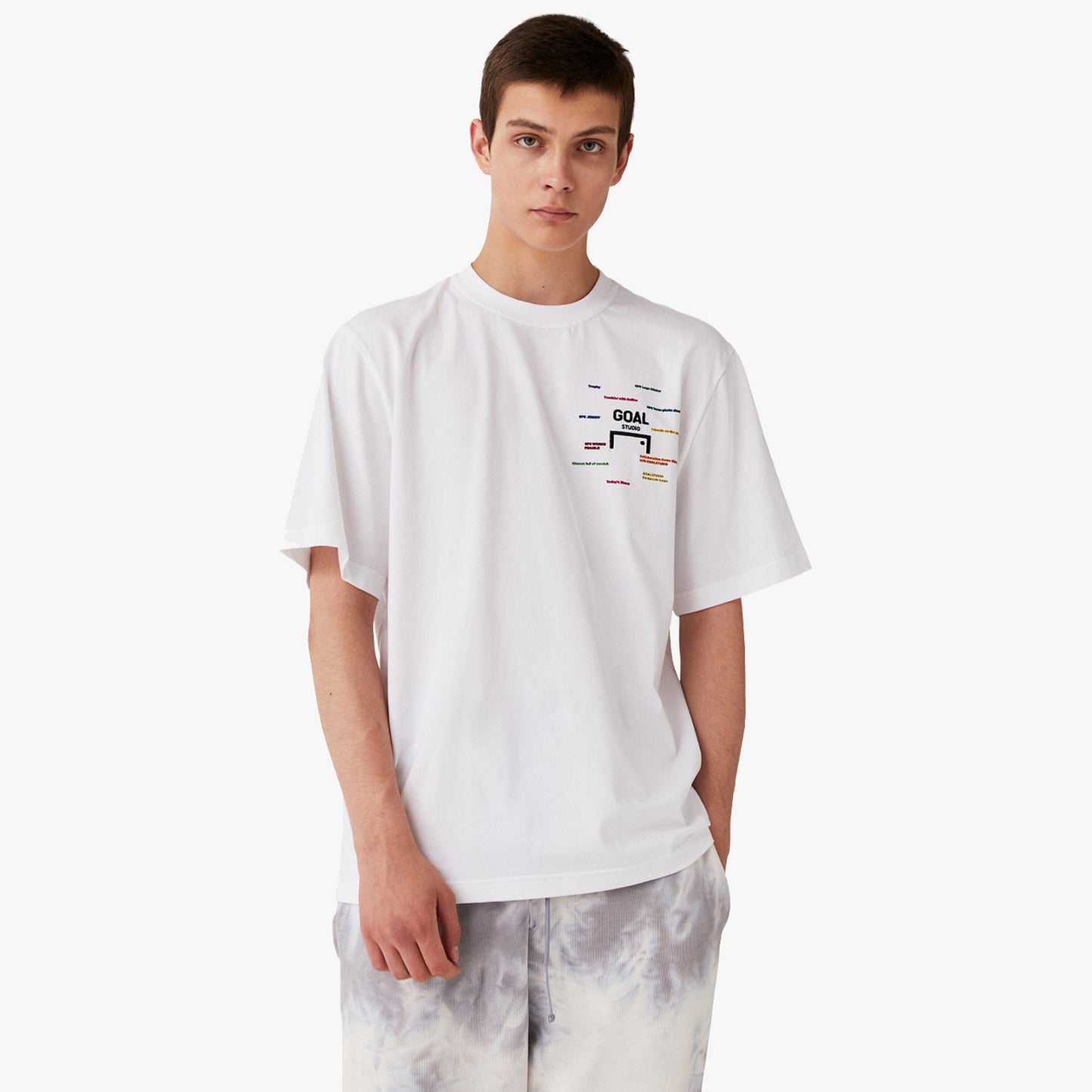 ゴールスタジオ CFC ロッカールーム 半袖 Tシャツ ホワイト