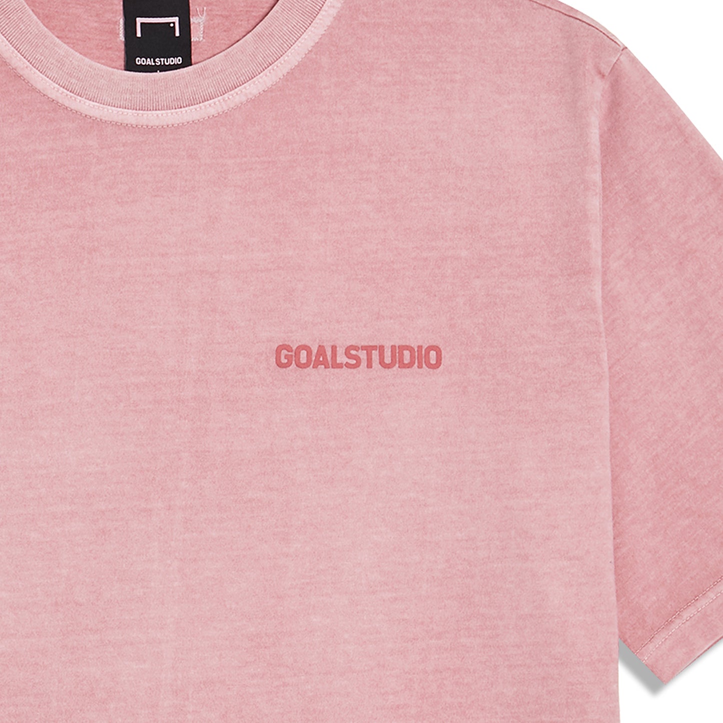 ゴールスタジオ ピグメントダイ ウォッシュ加工 半袖 Tシャツ ピンク
