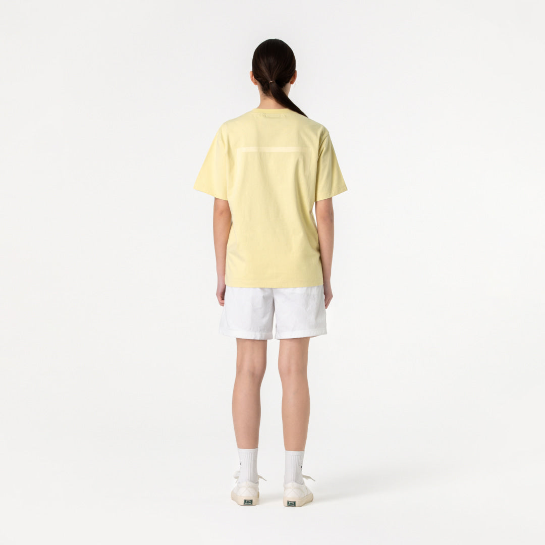 ゴールスタジオ エッセンシャル ビッグロゴ Tシャツ ライトイエロー