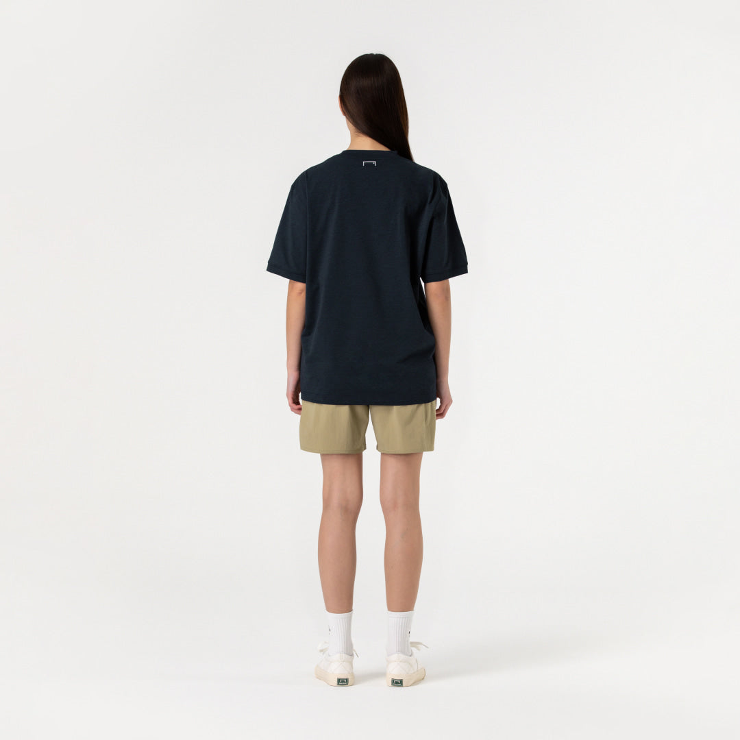 ゴールスタジオ エアドライ A-skin FC エンブレム Tシャツ ダークネイビー