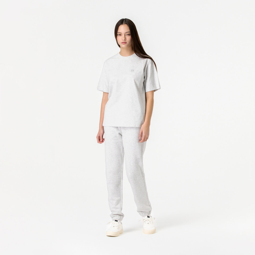 ゴールスタジオ エッセンシャル アップリケロゴ Tシャツ メランジグレー