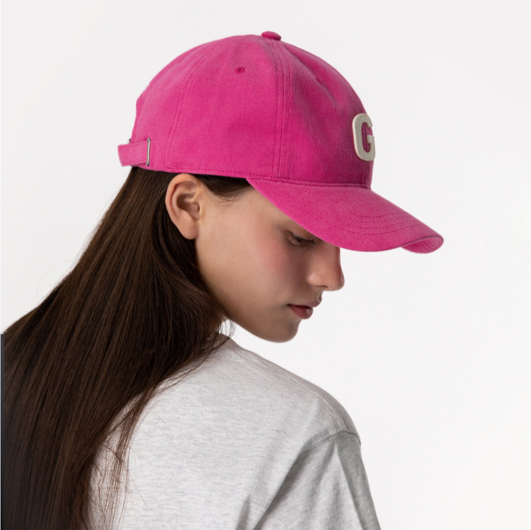 ゴールスタジオ Gロゴ ピーチスキン キャップ ピンク