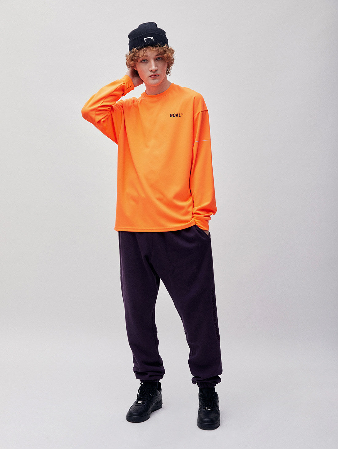 ゴールスタジオ リスペクト ロングスリーブ Tシャツ オレンジ
