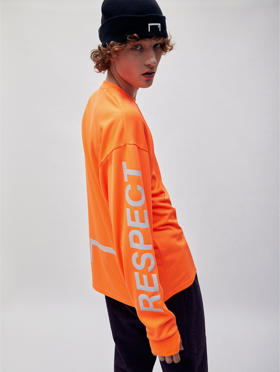 ゴールスタジオ リスペクト ロングスリーブ Tシャツ オレンジ