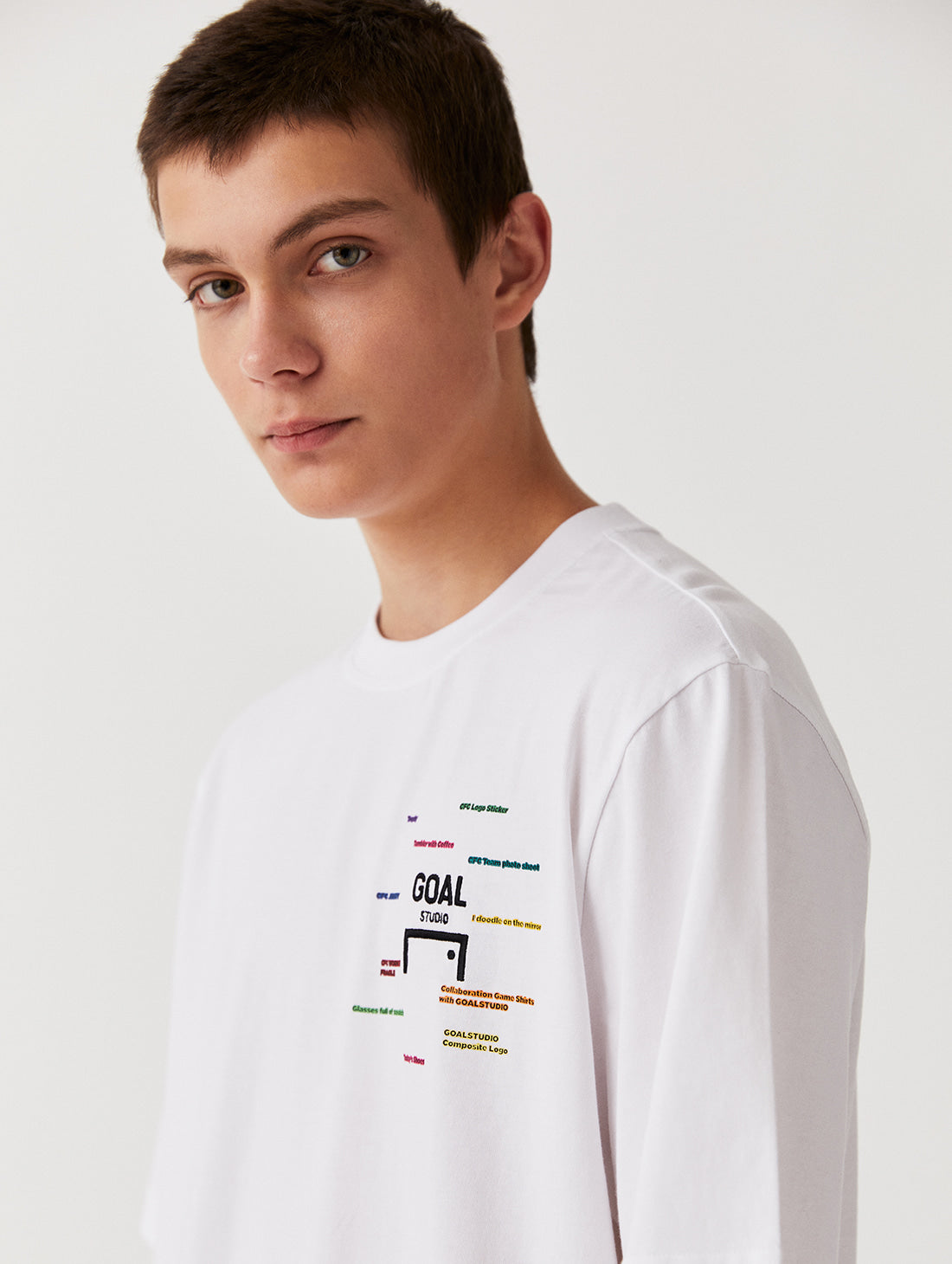 ゴールスタジオ CFC ロッカールーム 半袖 Tシャツ ホワイト