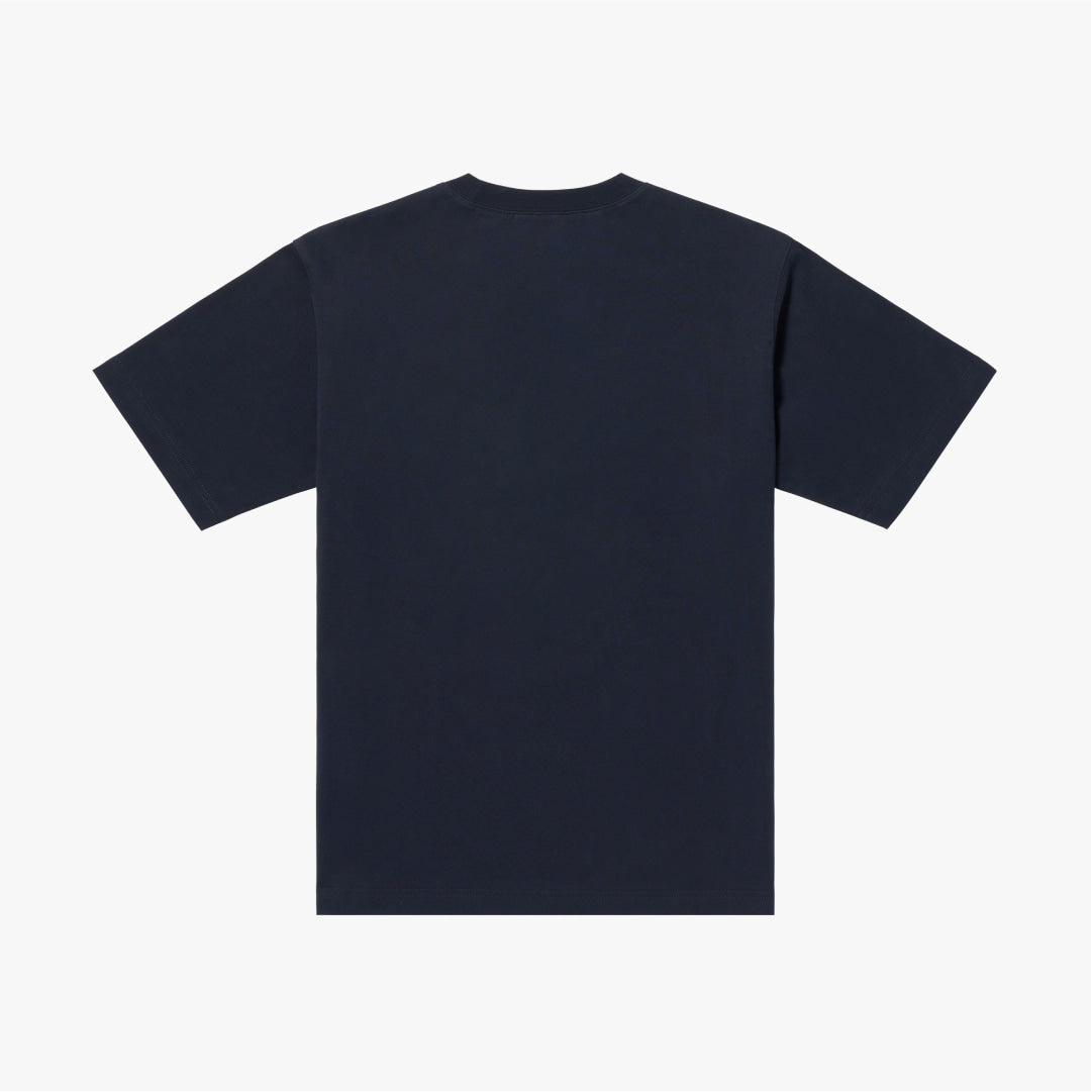 ゴールスタジオ エッセンシャル アップリケロゴ Tシャツ ダークネイビー