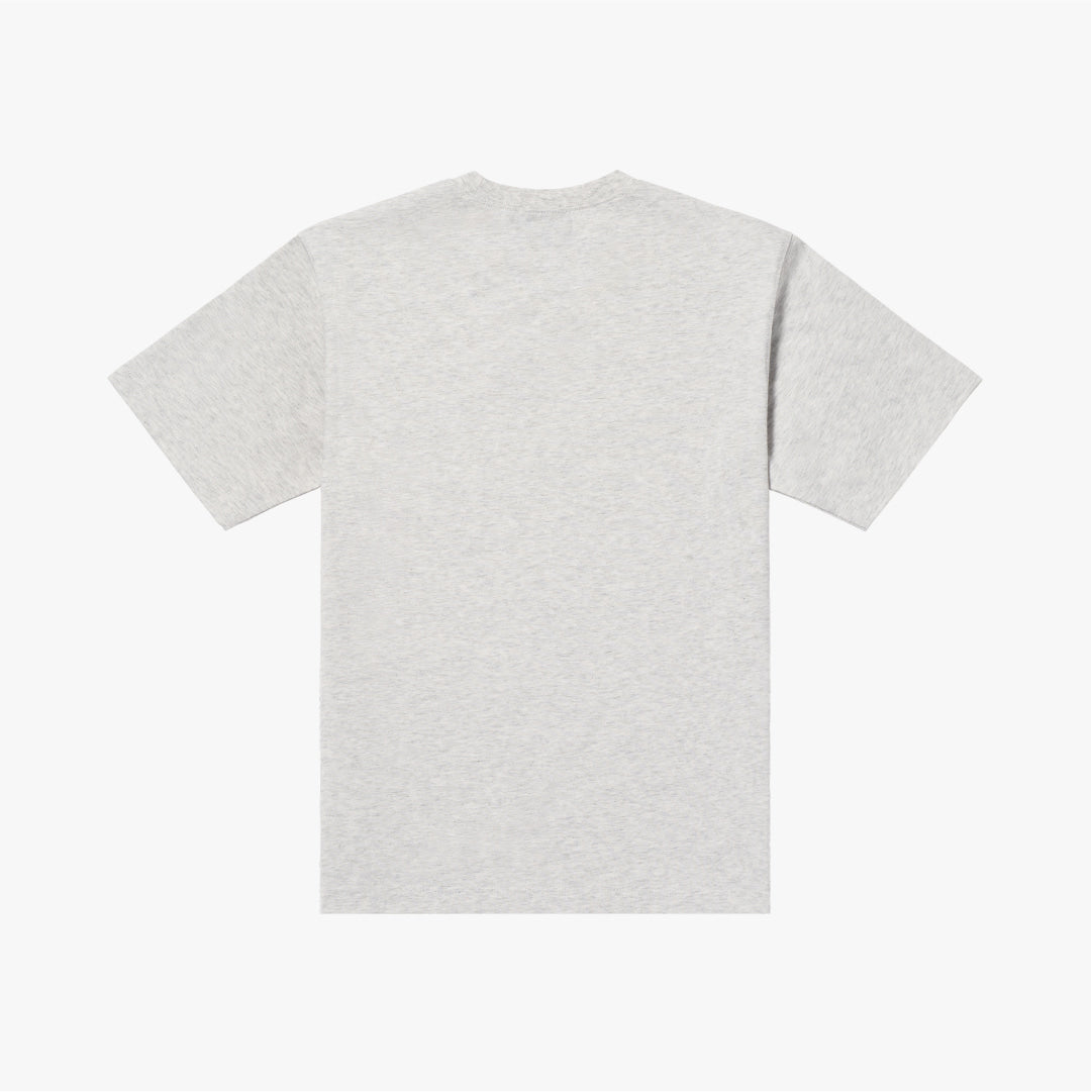 ゴールスタジオ エッセンシャル アップリケロゴ Tシャツ メランジグレー