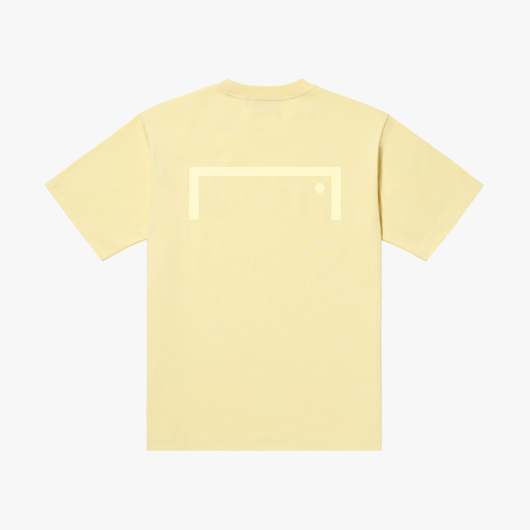 ゴールスタジオ エッセンシャル ビッグロゴ Tシャツ ライトイエロー