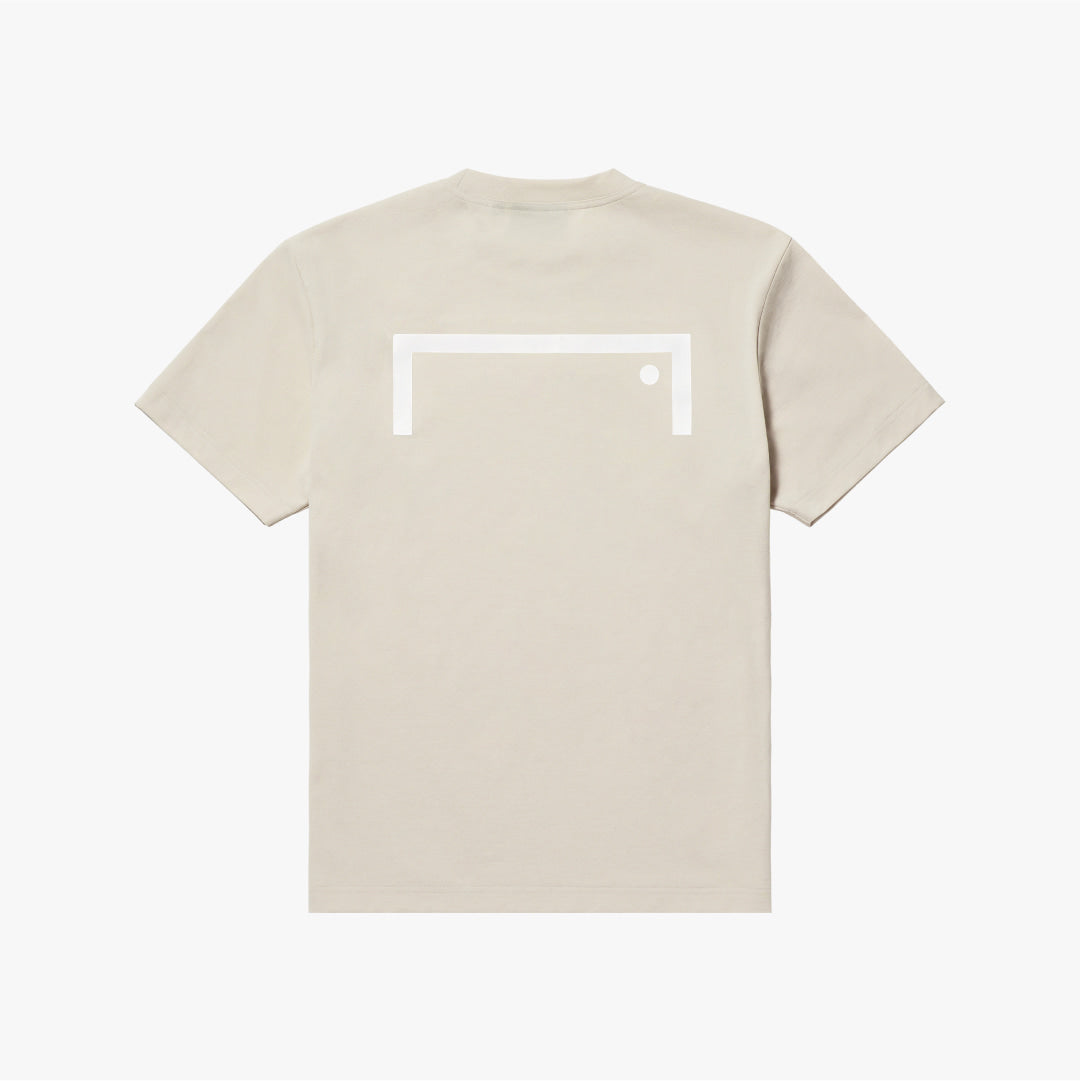 ゴールスタジオ エアドライ A-skin ビッグロゴ Tシャツ ライトベージュ