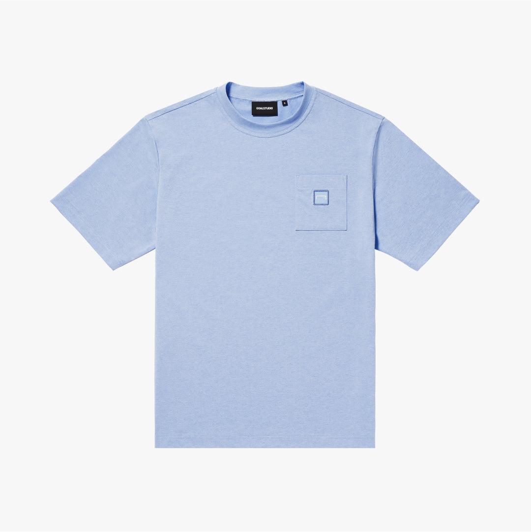 ゴールスタジオ エアドライ A-skin ポケット Tシャツ ライトブルー