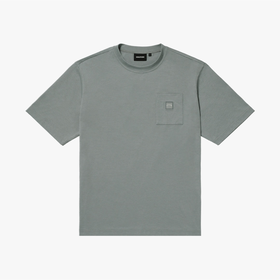 ゴールスタジオ エアドライ A-skin ポケット Tシャツ ライトカーキ