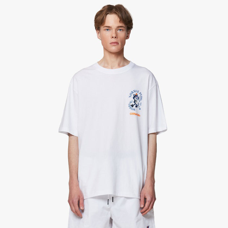 ゴールスタジオ フィアレス スパイラル 半袖 Tシャツ ホワイト