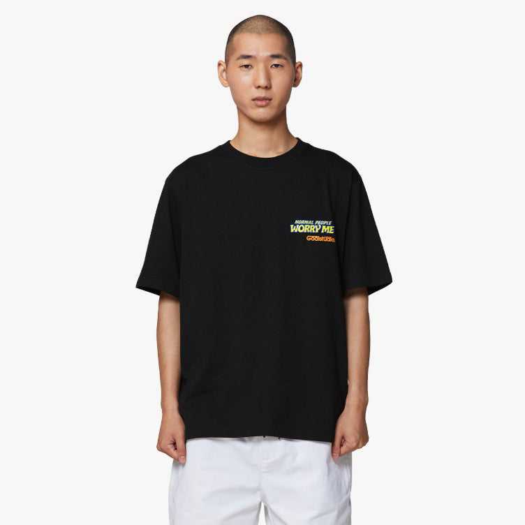 ゴールスタジオ フィアレス テキストロゴ 半袖 Tシャツ ブラック