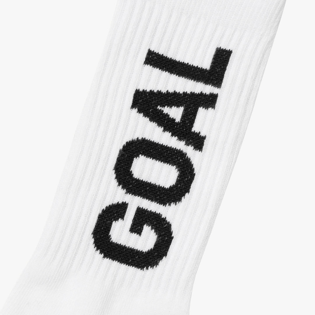 ゴールスタジオ GOAL クルー ソックス ロゴ ブラック