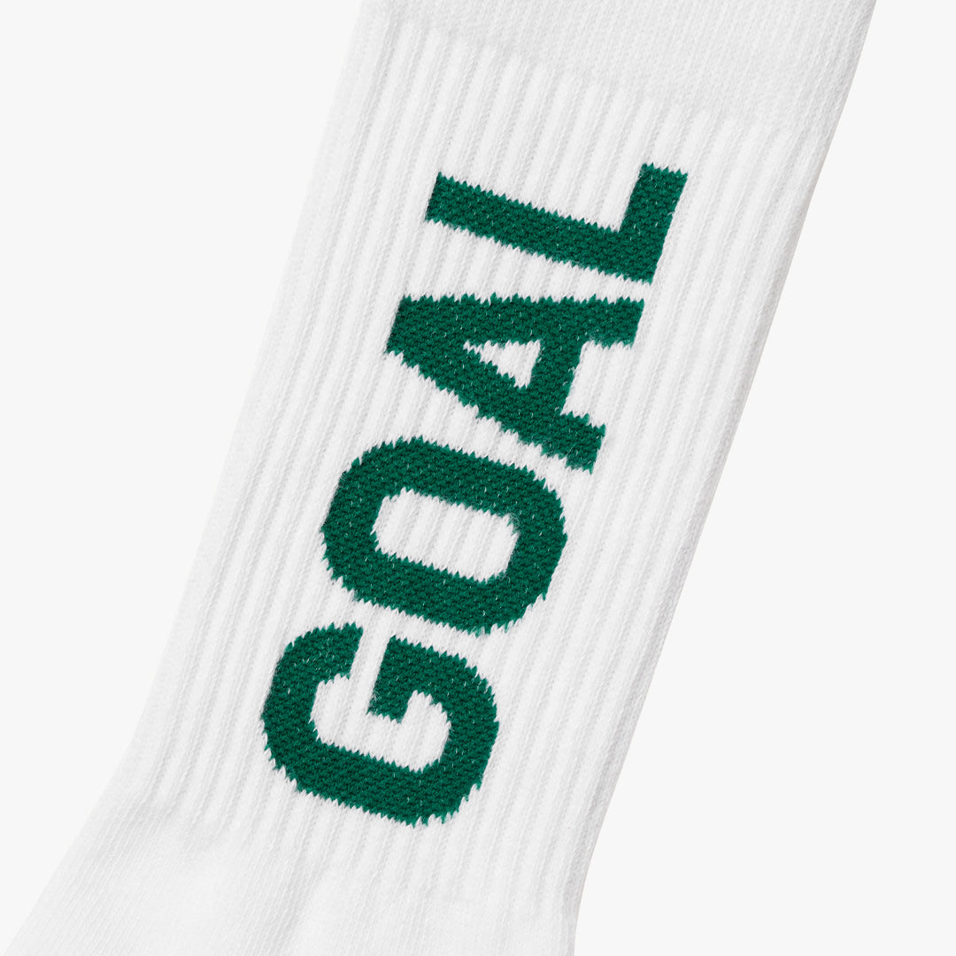 ゴールスタジオ GOAL クルー ソックス ロゴ グリーン