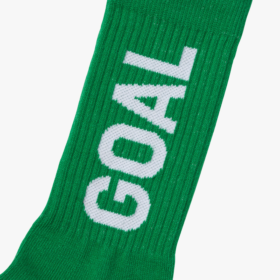 ゴールスタジオ GOAL カラー クルー ソックス グリーン