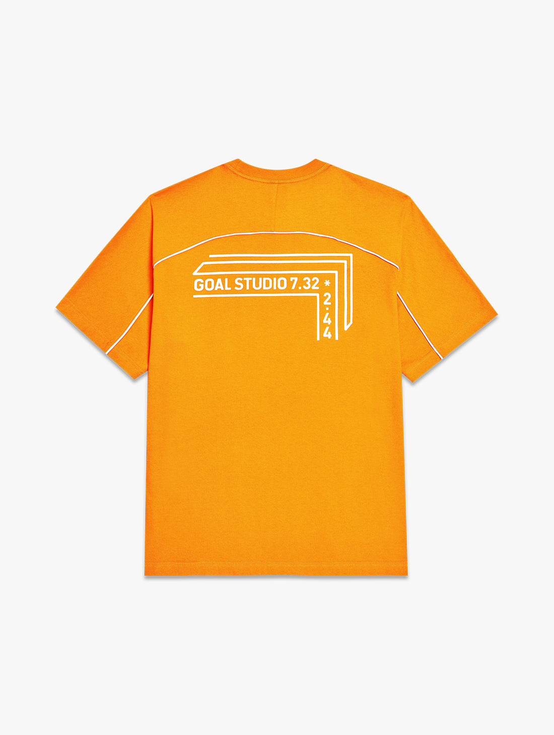 ゴールスタジオ パイピング 半袖 Tシャツ オレンジ