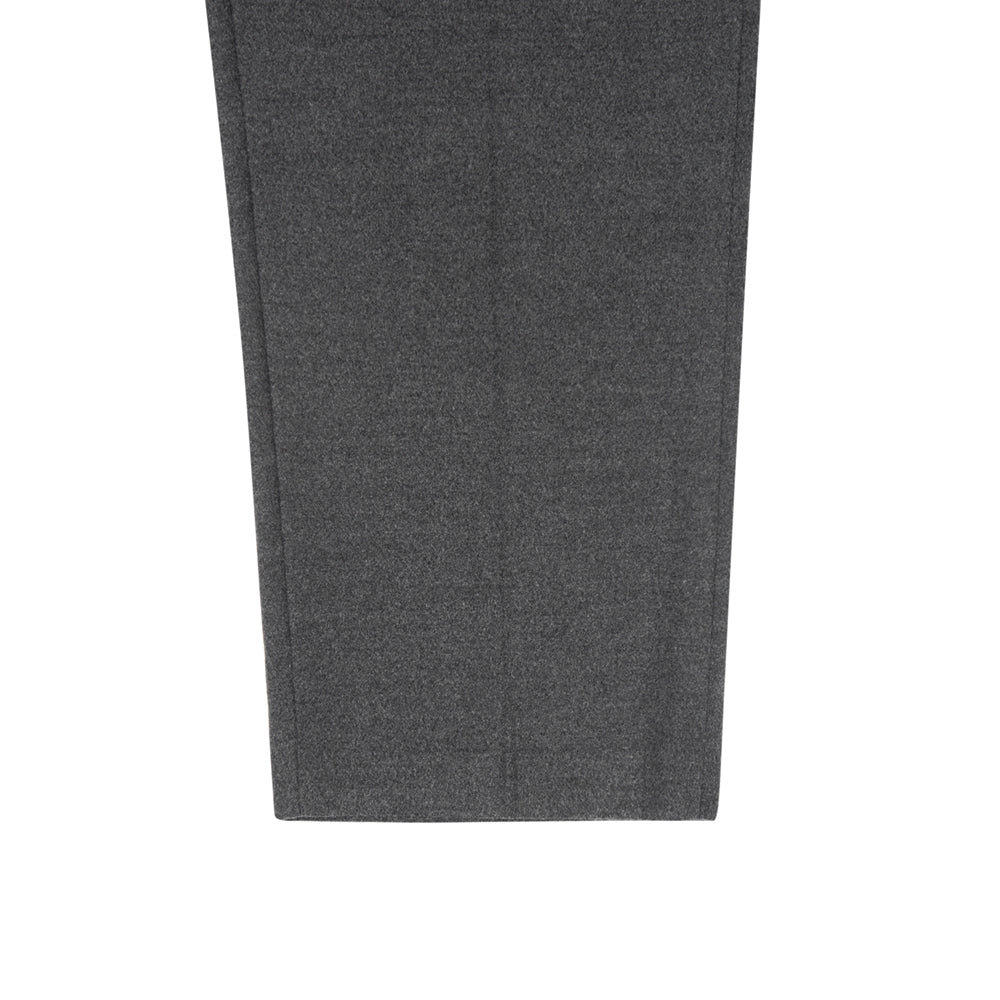 ゴールスタジオ ベーシック ウールライク スラックス グレー