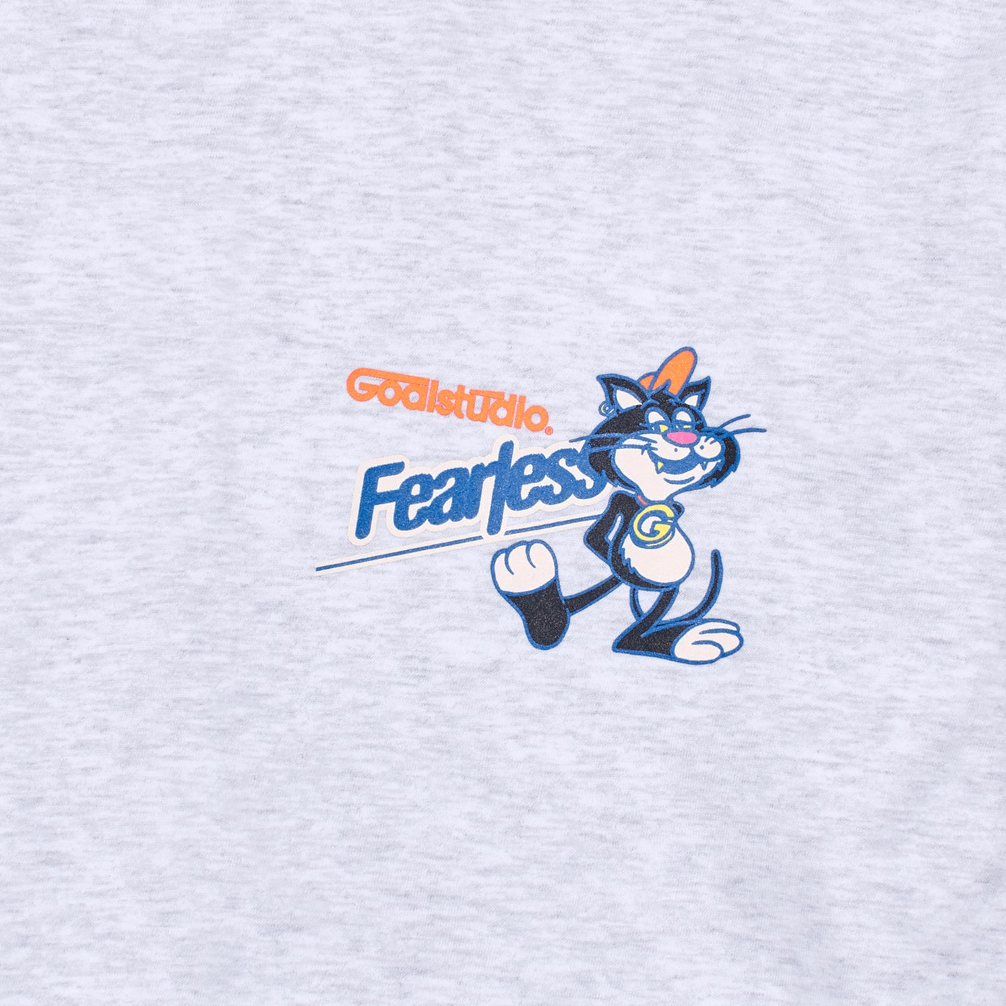 ゴールスタジオ フィアレス ビッグキャット シリアルボックス 半袖 Tシャツ グレー