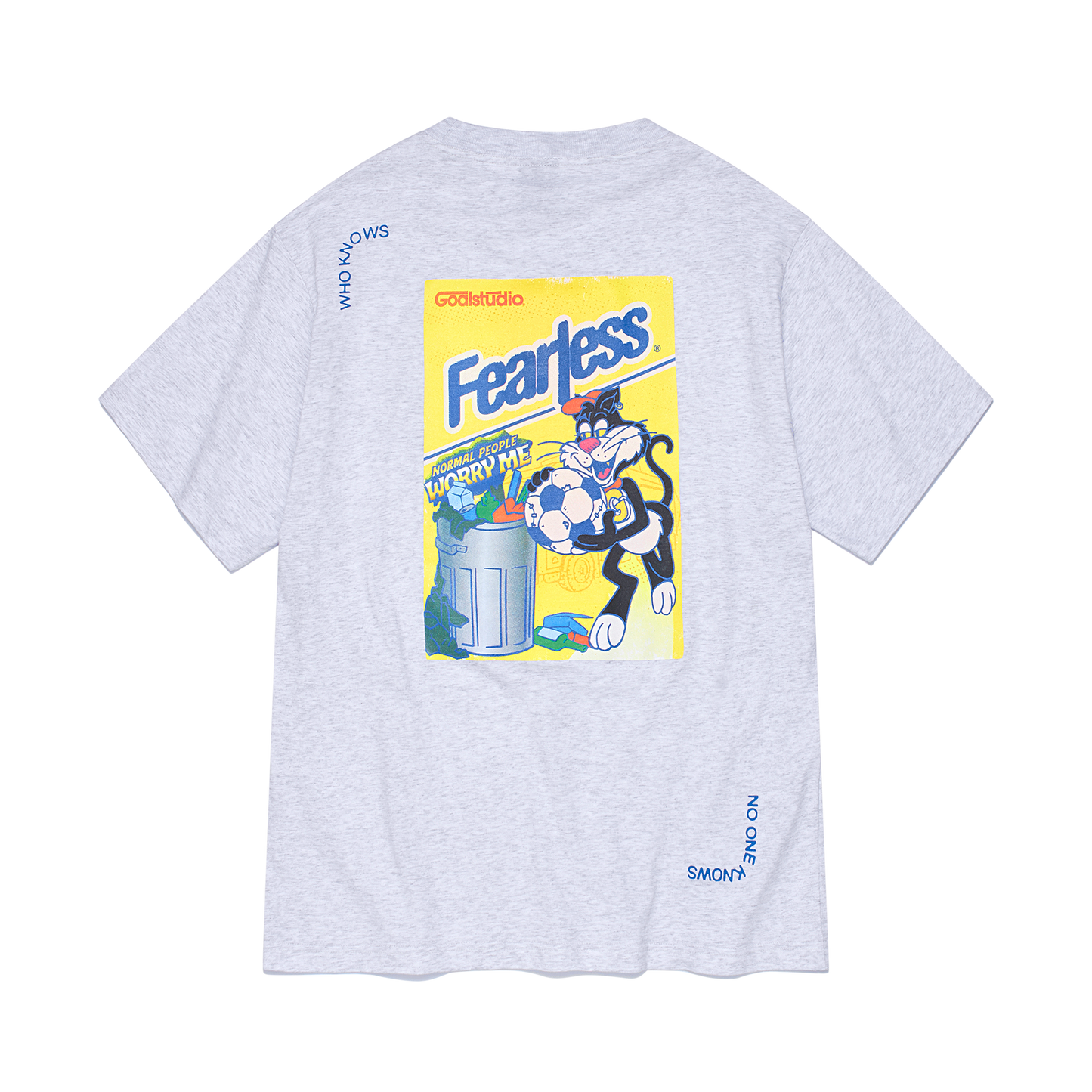 ゴールスタジオ フィアレス ビッグキャット シリアルボックス 半袖 Tシャツ グレー
