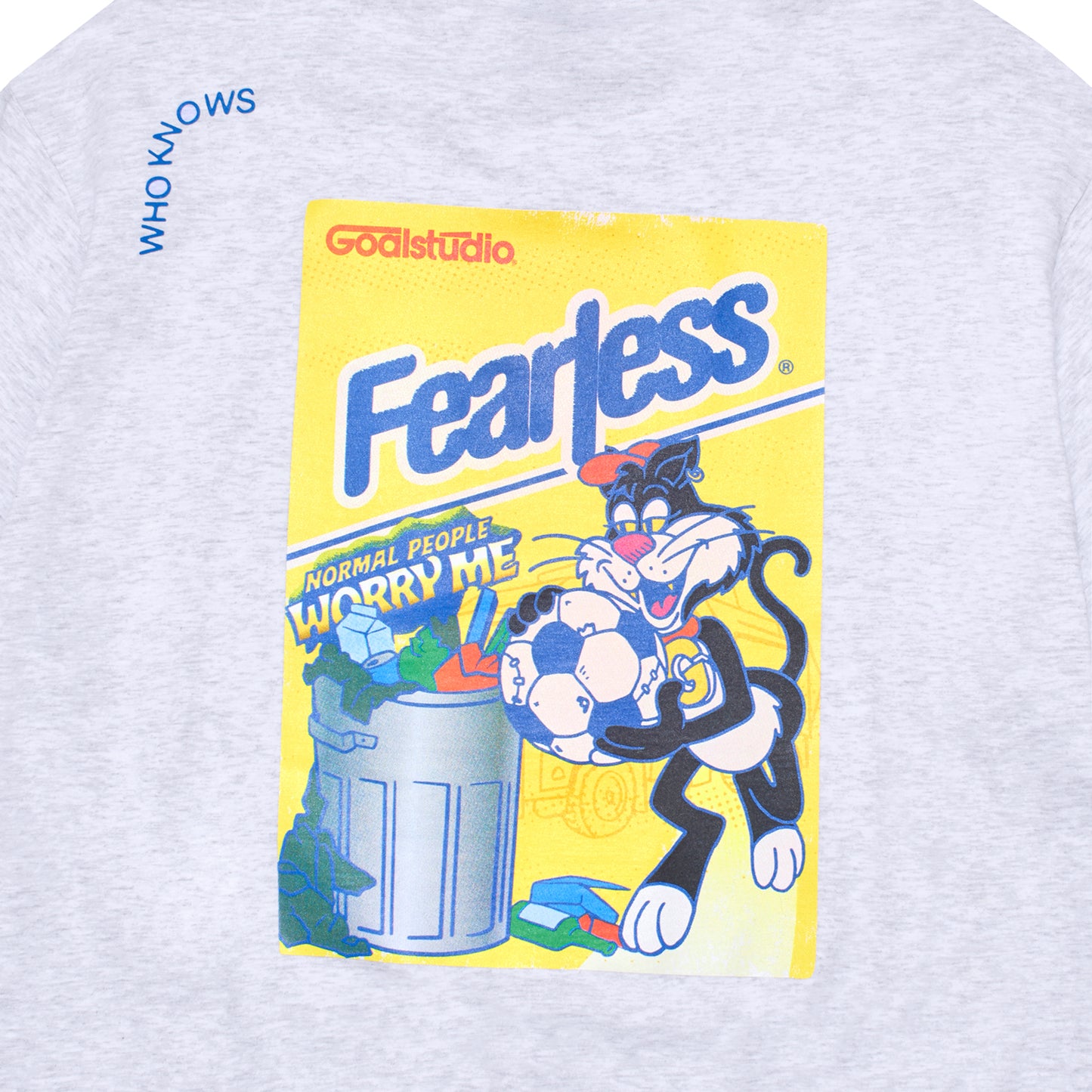 ゴールスタジオ フィアレス ビッグキャット シリアルボックス 半袖 Tシャツ グレー