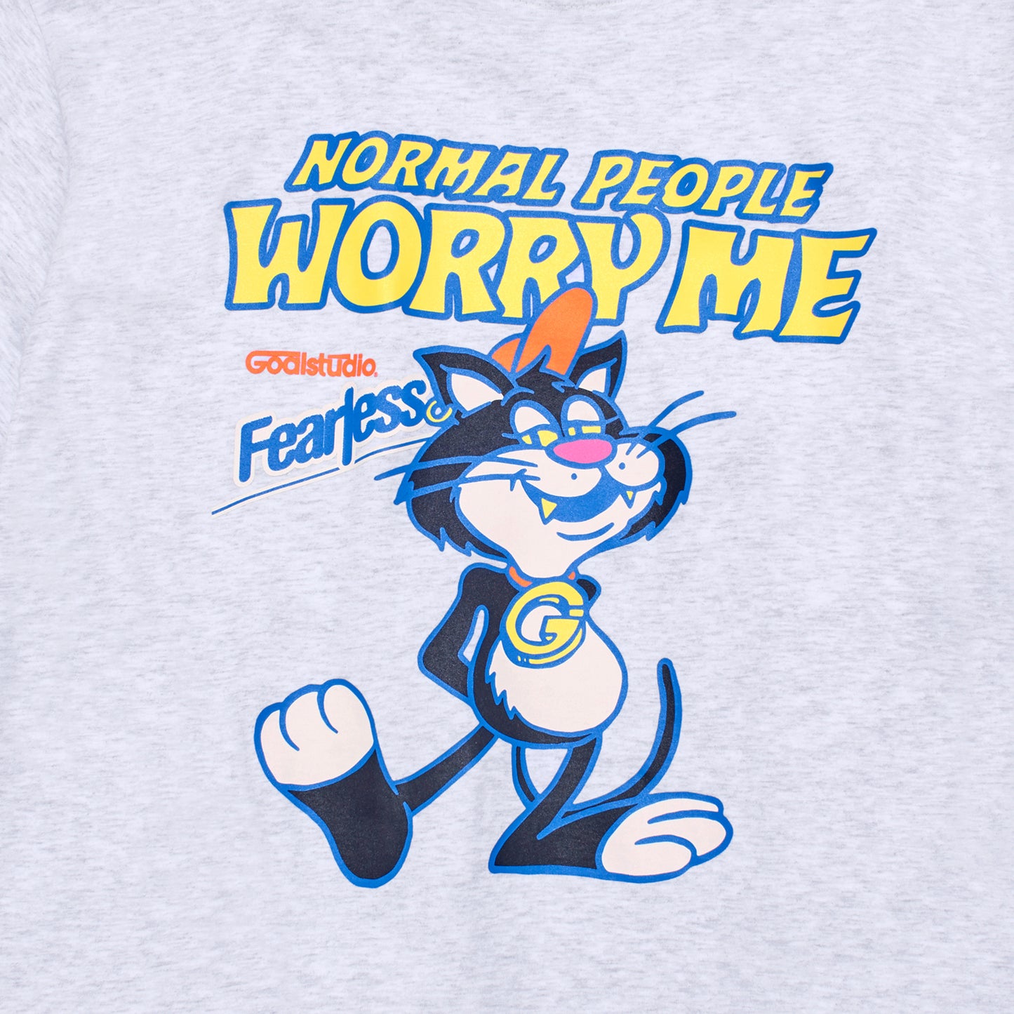 ゴールスタジオ フィアレス ビッグキャット 半袖 Tシャツ グレー
