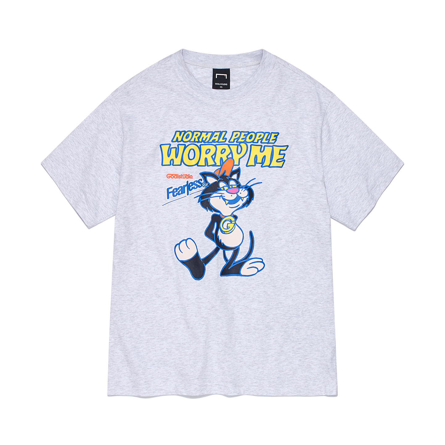 ゴールスタジオ フィアレス ビッグキャット 半袖 Tシャツ グレー
