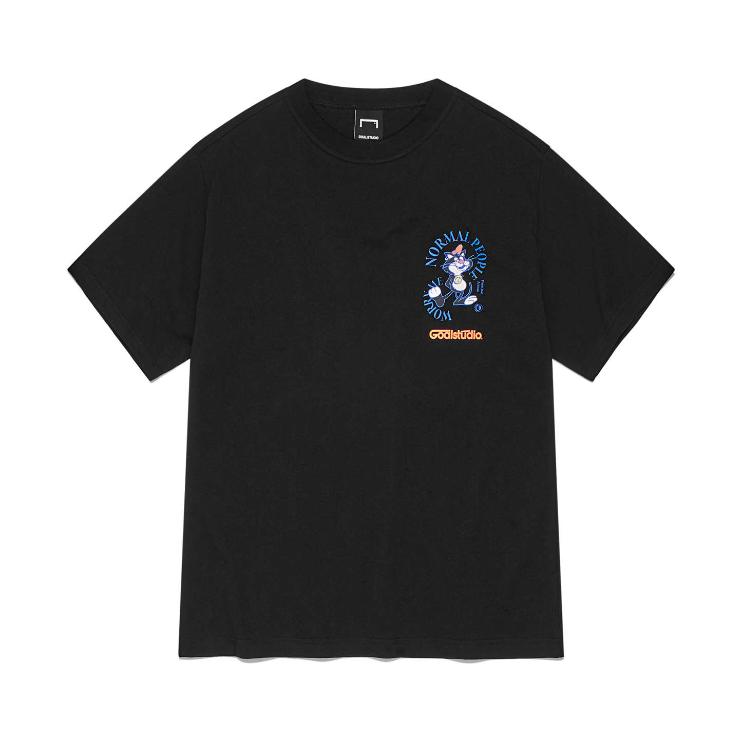 ゴールスタジオ フィアレス スパイラル 半袖 Tシャツ ブラック