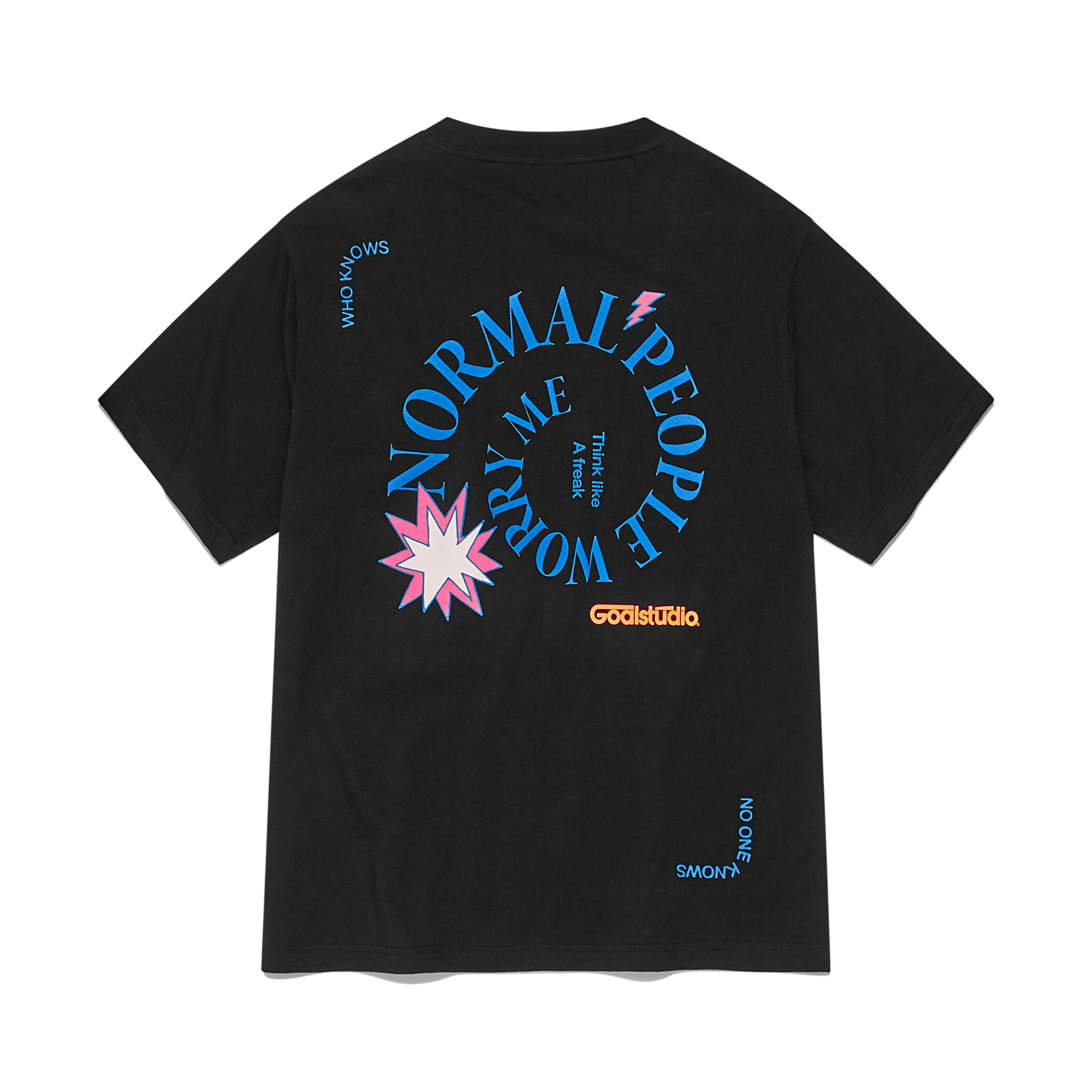 ゴールスタジオ フィアレス スパイラル 半袖 Tシャツ ブラック