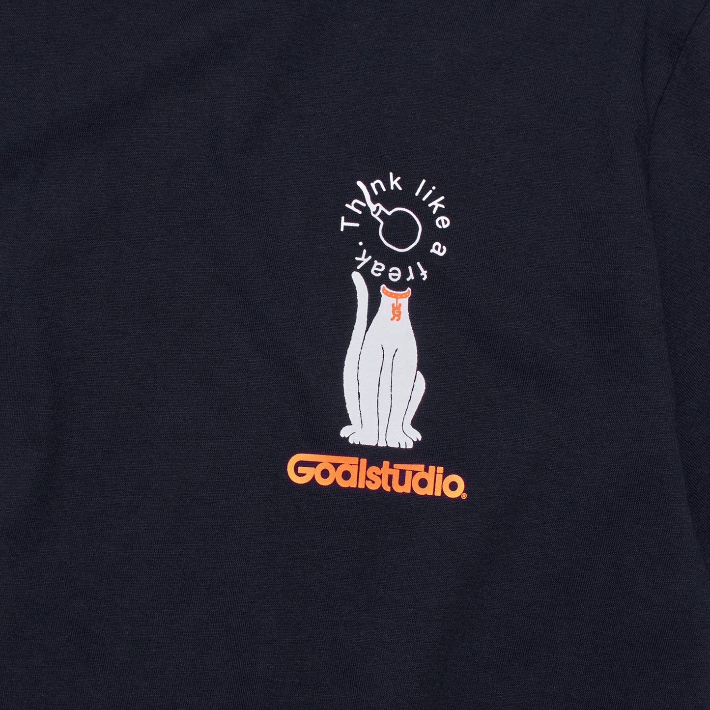ゴールスタジオ フィアレス ビッグボム 半袖 Tシャツ ネイビー