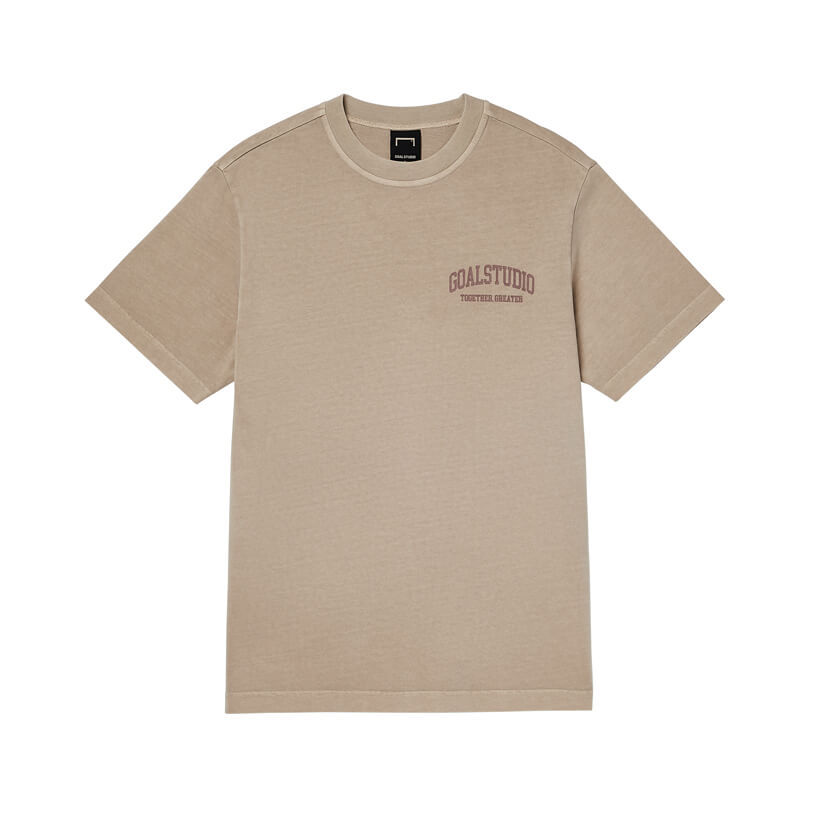 ゴールスタジオ レタリング ピグメント ダイ Tシャツ ベージュ