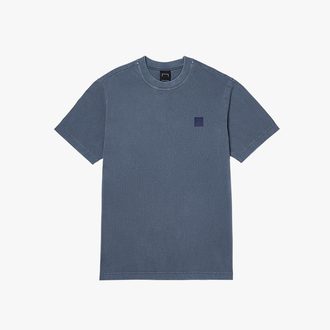ゴールスタジオ シグネイチャー ピグメント Tシャツ ブルー