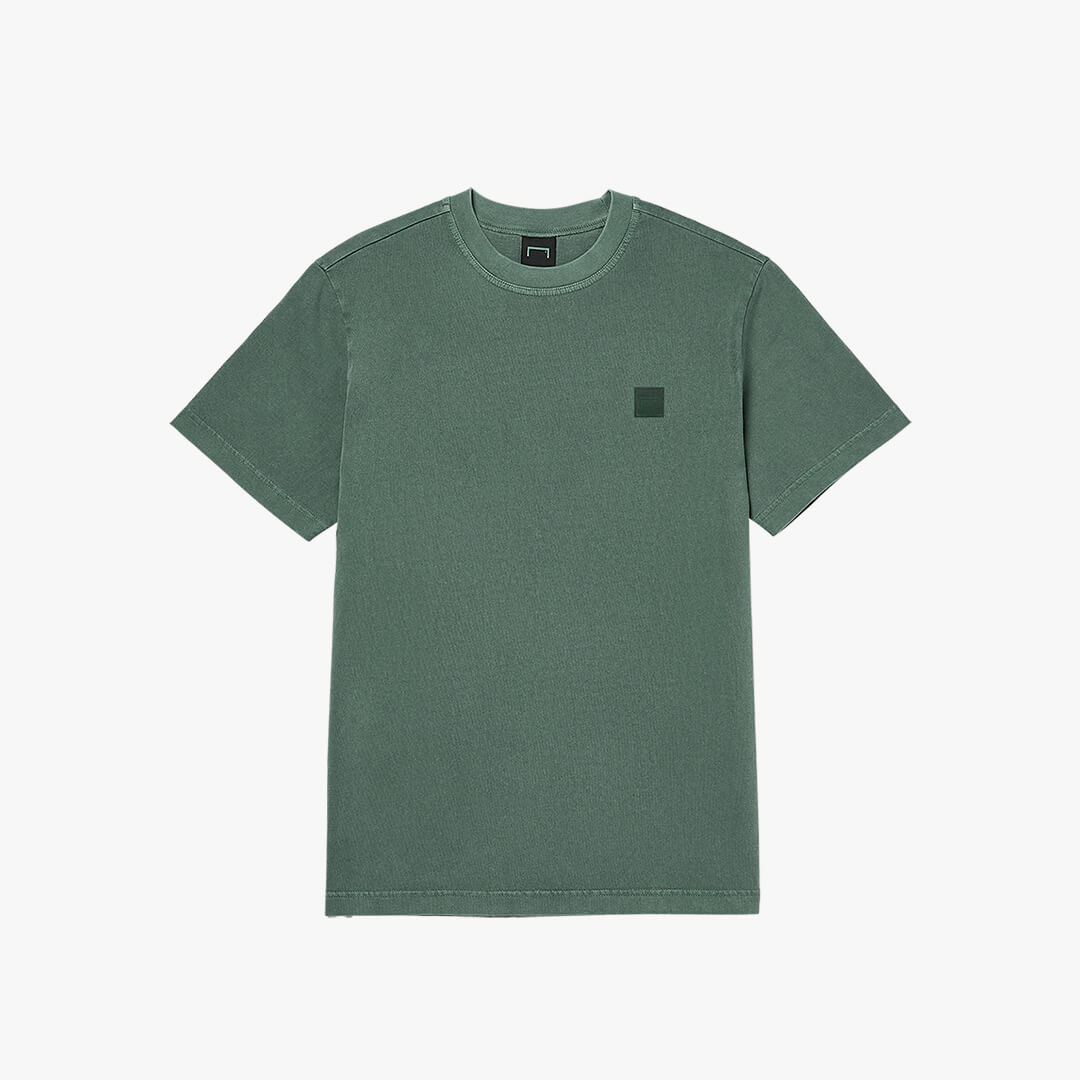ゴールスタジオ シグネイチャー ピグメント Tシャツ グリーン