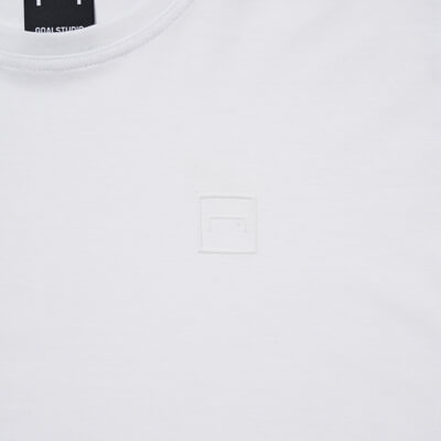 ゴールスタジオ シグネイチャー ウィメンズ クロップド ロングスリーブ Tシャツ ホワイト