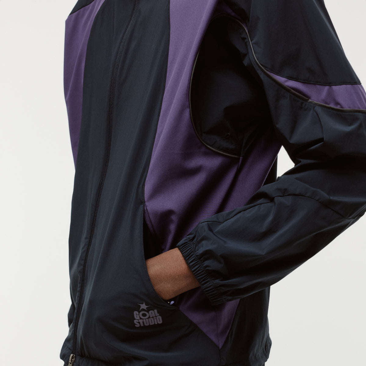 M'S COLOR-BLOCK JACKET - NAVY