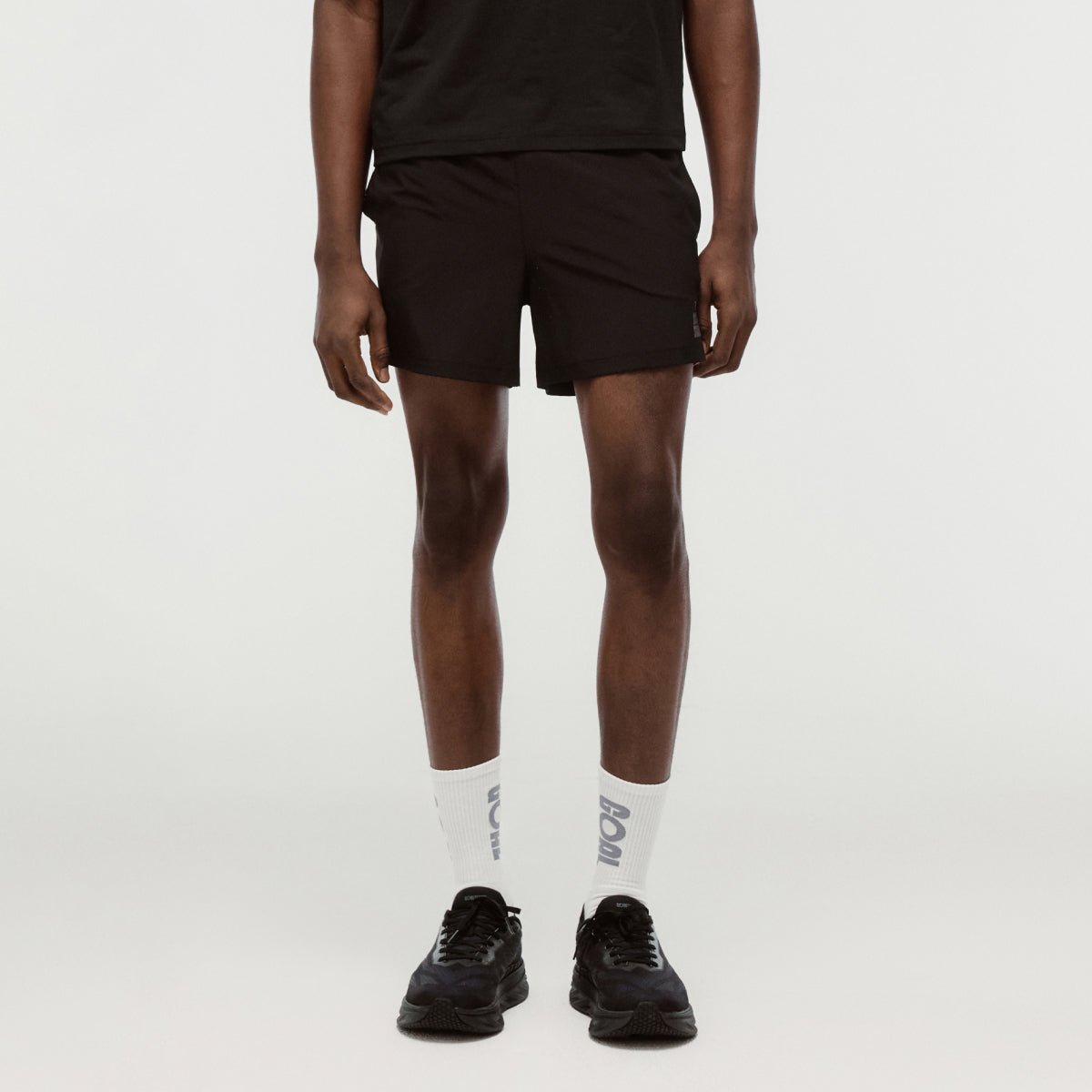 M'S 5" RUNNING SHORTS - BLACK
