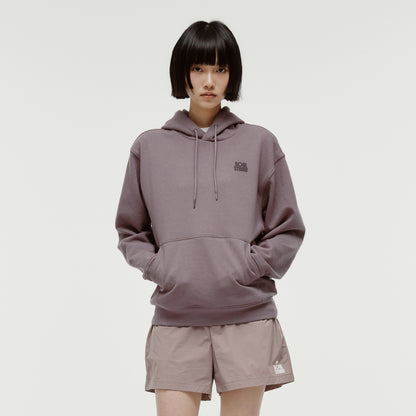 PAINT LOGO HOODIE - BROWN