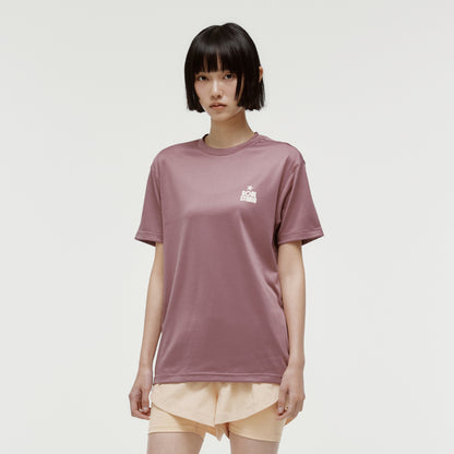 ACTIVE TRACK GOAL LOGO TEE - BRICK