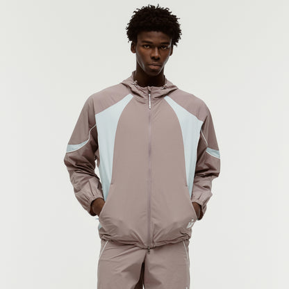 M'S COLOR-BLOCK JACKET - BROWN